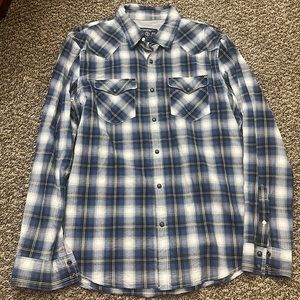 American Eagle Vintage Fit Button Down Long Sleeve Shirt Size L
